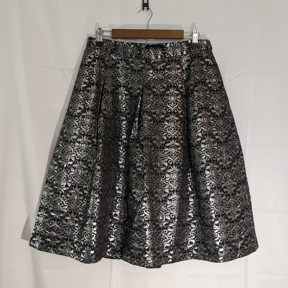Silver and black Talbot's skirt size 12p